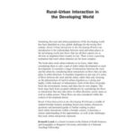 Rural-Urban Interaction in the Developing World