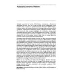 Russian Economic Reform