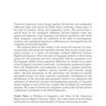 Theoretical Comparative Syntax