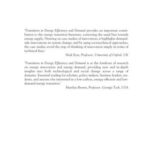 Transitions in Energy Efficiency and Demand