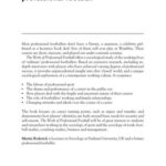 The Work of Professional Football