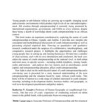 Young Entrepreneurs in Sub-Saharan Africa