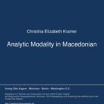 Analytic Modality in Macedonian