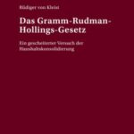 Das Gramm-Rudman-Hollings-Gesetz