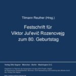 Festschrift für Viktor Jul'evič Rozencvejg zum 80. Geburtstag