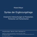 Syntax der Ergaenzungsfrage