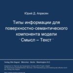 Tipy informacij dlja poverchnostno-semantičeskogo komponenta modeli smysl-tekst