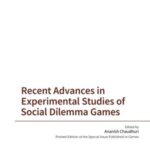 Recent Advances in Experimental Studies of Social Dilemma Games